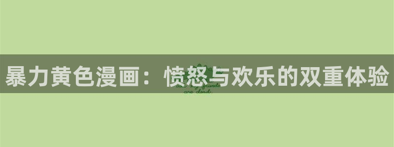 原耽漫画51漫画：暴力黄色漫画：愤怒与欢乐的双重体验